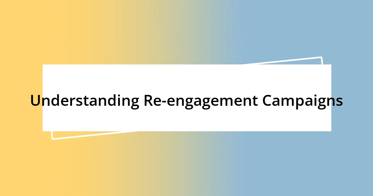 Understanding Re-engagement Campaigns